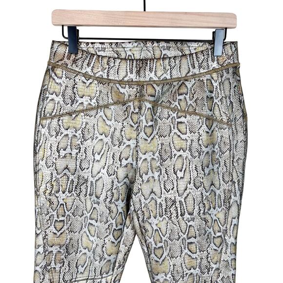 NWOT Free People‎ Gold Rio Snakeskin Vegan Leather Pants Small - Picture 5 of 10